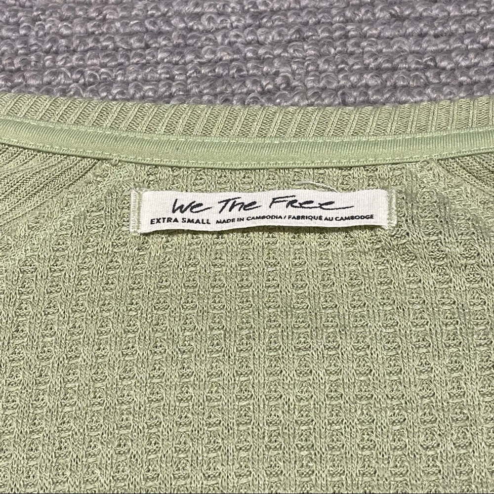 Free People We the Free Santa Clara Thermal in Pear (XS) - Picture 3 of 6